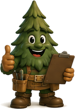 Tim the Tree ready to help with an estimate